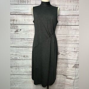 J. Jill x Christian Siriano Medium Sleeveless Dress Mock Neck Jersey NEW